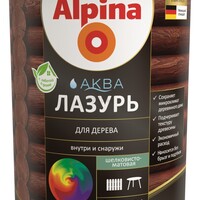 Alpina АКВА лазурь для дерева цветная, Орех, 2,5л/2,50кг
