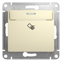 SE Glossa Беж Выключатель карточный, сх.6, Systeme Electric, Бежевый, GSL000269