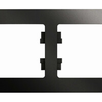 Рамка 2 поста Systeme Electric GLOSSA, горизонтальная, антрацит