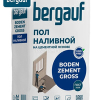 Наливной, цементный пол Bergauf Boden Zement GROSS, (слой 5-50мм), М200. 25кг