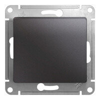Переключатель 1-клавишный Systeme Electric GLOSSA, скрытый монтаж, графит GSL001361