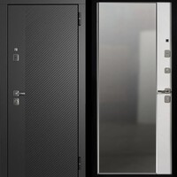 TR 2 ЮП-19 ZB 999-2 Черный кварц - ЮП-15 (зеркало) ZB Белый