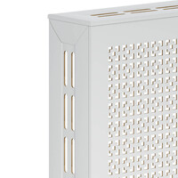 Экран для радиатора 120х60 Дамаско белый STELLA