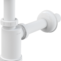 Сифон для умывальника AlcaPlast A430 с накидной гайкой 5/4". Подключение к стоковой трубе-32 мм.