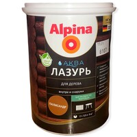 Alpina АКВА лазурь для дерева цветная, Палисандр, 0,9л/0,90кг