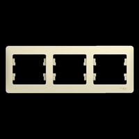SE Glossa Беж Рамка 3-ая, горизонтальная, Systeme Electric, Бежевый, GSL000203