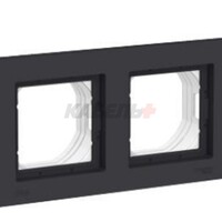 ATLASDESIGN AQUA 2-постовая РАМКА IP44, КАРБОН