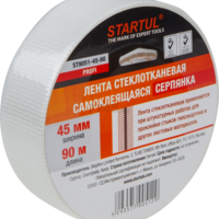 Лента стеклотканевая серпянка 45 мм 90 м самоклеющаяся STARTUL Profi (ST9051-45-90)