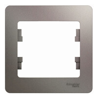 Рамка 1 пост Systeme Electric GLOSSA, платина GSL001201