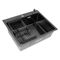 Комплект ARFEKA ECO AR мойка 600*500, коландер, дозатор BLACK