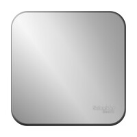 SE Blanca наруж Алюминий Переключатель 1-клавишный 10А, 250В, изолир. пластина, Systeme Electric, Алюминий, BLNVA106013