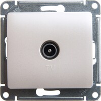 Розетка GLOSSA TV  оконечная 1DB, механизм, БЕЛЫЙ