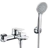 WasserKraft Lopau 3201 Смеситель для ванны с коротким изливом (в компл. шланг и лейка 3х-функц)