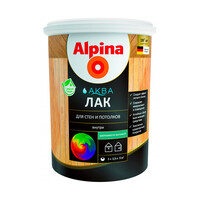 Alpina АКВА Лак для стен и потолков шелк.-мат. 2,5л/2,50кг
