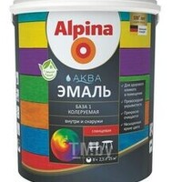Alpina Эмаль универсальная База 1 шелковистая-матовая, 2,5л/3,13 кг