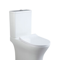 CeruttiSPA Унитаз напольный BERNINA Tornado безободковый с крышкой duroplast, soft-close, быстросъемная, белый