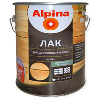 Alpina Лак для деревянных полов шелковисто-матовая 0,75л/0,67кг