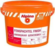 Шпатлевка белая,  Alpina EXPERT Feinspachtel Finish (Альпина ЭКСПЕРТ Файншпахтель Финиш) 4,5кг