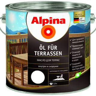 Alpina Масло для террас лестниц и мебели шелк.-глянц. 0,75л/0,64кг