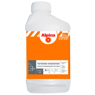 Грунтовка НВ П 1 Д Alpina EXPERT Tiefgrund Konzentrat (Альпина ЭКСПЕРТ Тифгрунт Концентрат), 1 л/1,02 кг
